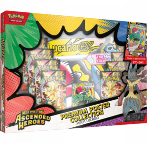 Pokémon Mega Evolution Ascended Heroes Mega Lucario ex Premium Poster Collection